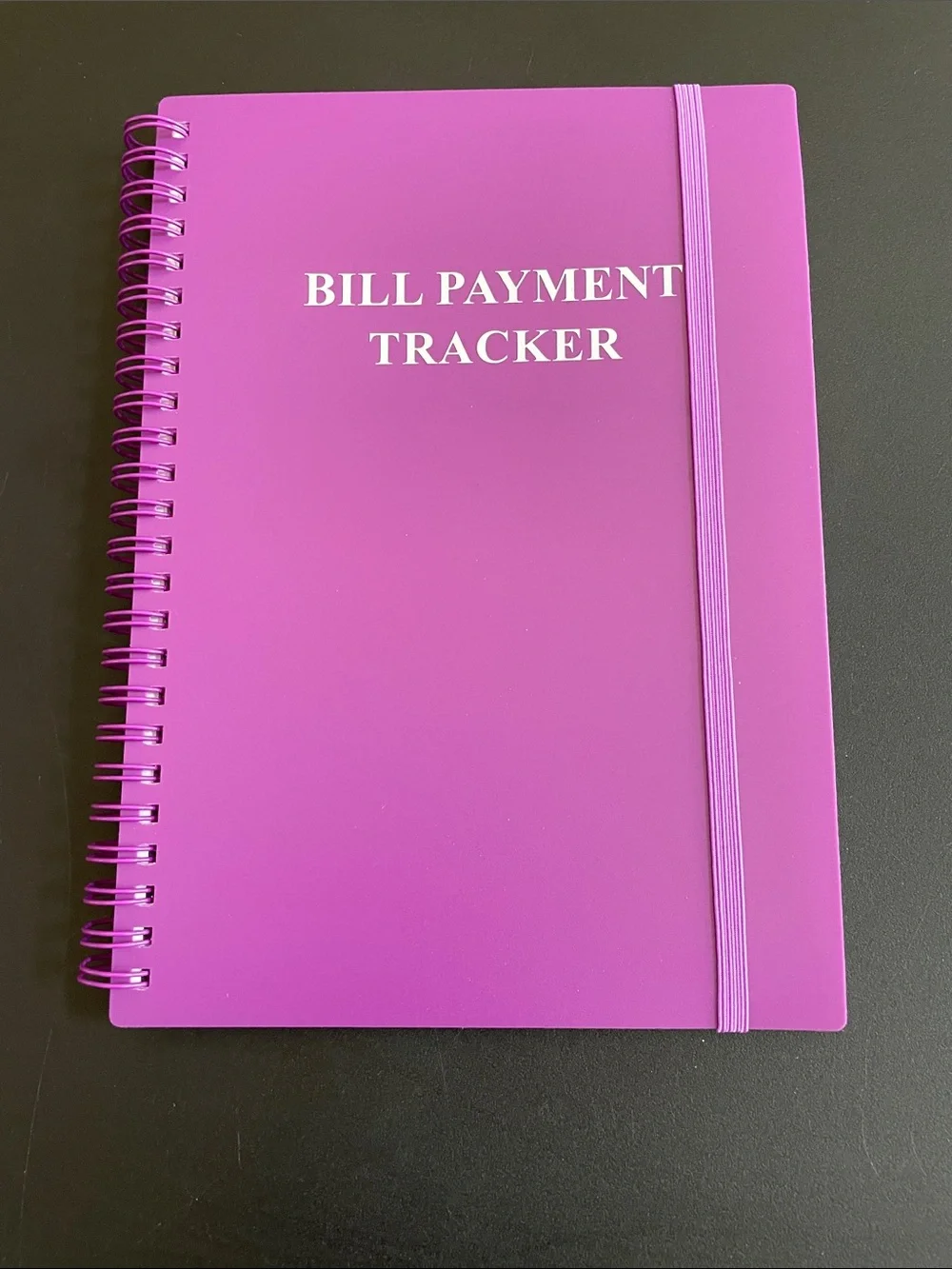 Bill Payment Tracker Notebook - Pink Spiral Organizer